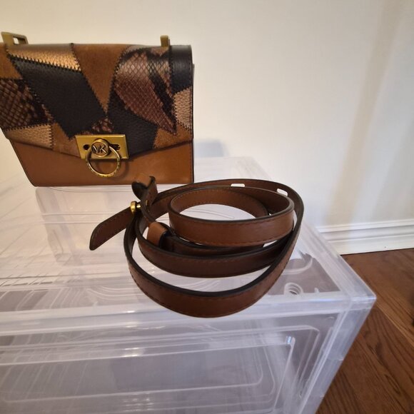 Michael Kors Caramel Brown Patchwork Shoulder bag - Picture 5 of 10